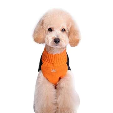 BOBIBI Pet Clothes The Halloween Pumpkin Cat Dog Sweater, Dog Knitwear, Dog Apparel, Pet Sweatshirt
