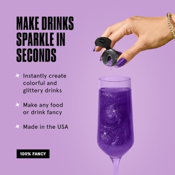 Fancy Sprinkles Amethyst Purple Premium Edible Glitter, 100% Edible Glitter for Sparkling Food & Drinks No Taste or Texture (4gm)