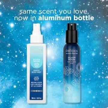 Pacifica Hair Perfume & Body Fragrance Spray Mist - Silver Moon with Tonka, Santal, Cardamom, Vanilla Bean, Musk & Amber – Alcohol-Free, Vegan & Cruelty-Free, 5 oz (1 Count)