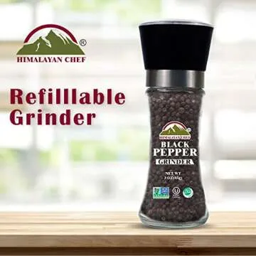 Himalayan Chef Whole Black Peppercorns - 100% Pure