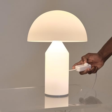 Brightech Venus Glass Table Lamp - Modern, Dimmable & Chic