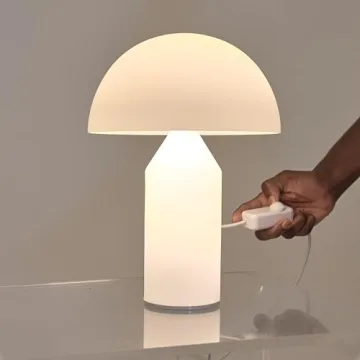 Brightech Venus Glass Table Lamp - Modern, Dimmable & Chic