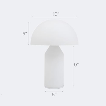 Brightech Venus Glass Table Lamp - Modern, Dimmable & Chic