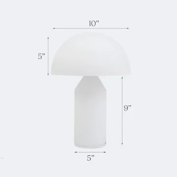 Brightech Venus Glass Table Lamp - Modern, Dimmable & Chic