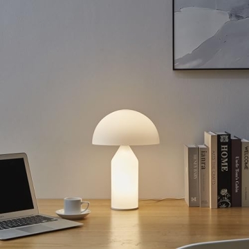 Brightech Venus Glass Table Lamp - Modern, Dimmable & Chic