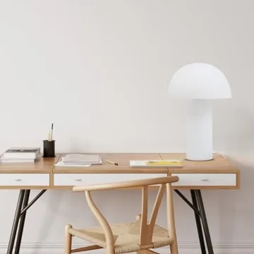 Brightech Venus Glass Table Lamp - Modern, Dimmable & Chic