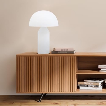 Brightech Venus Glass Table Lamp - Modern, Dimmable & Chic