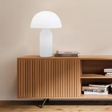 Brightech Venus Glass Table Lamp - Modern, Dimmable & Chic