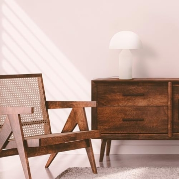 Brightech Venus Glass Table Lamp - Modern, Dimmable & Chic