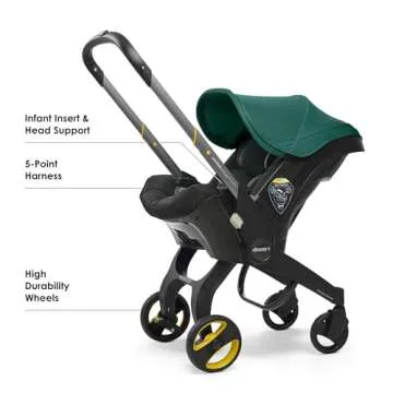 Doona Car Seat & Stroller, Racing Green - All-in-One Travel System
