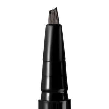Arches & Halos Angled Bristle Tip Waterproof Brow Pen - Water Based And Smudge Proof - Fills In Sparse Eyebrows And Gives Fuller Effect - Covers Scars Or Overplucked Brows - Dark Brown - 0.051 Oz