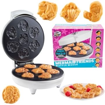 Mermaid Waffle Maker - Create 7 Different Mermaid Shaped Waffles in Minutes - A Cool Under the Sea B...