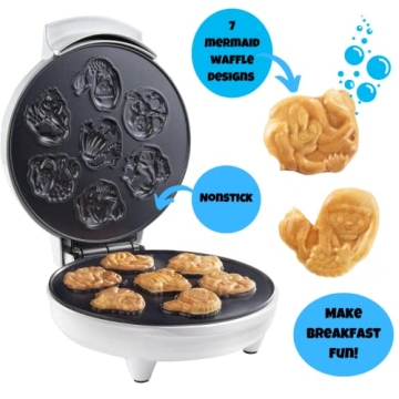 Mermaid Waffle Maker - Fun Under the Sea Breakfasts for Kids