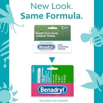 Benadryl Extra Strength Anti-Itch Topical Cream with 2% Diphenhydramine HCI for Itch Relief of Outdo...