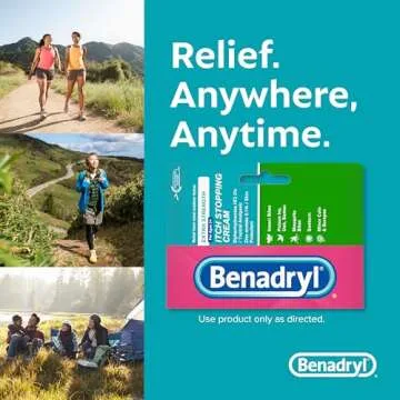 Benadryl Extra Strength Anti-Itch Topical Cream with 2% Diphenhydramine HCI for Itch Relief of Outdoor Itches Associated with Poison Ivy, Insect Bites & More, 1 fl oz