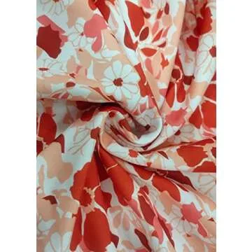 Cosygal Women's Floral Mini Dress with V-Neck and Puff Sleeves