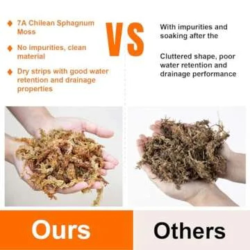 Sukh Sphagnum Moss for Potting Plants & Reptiles - 15oz