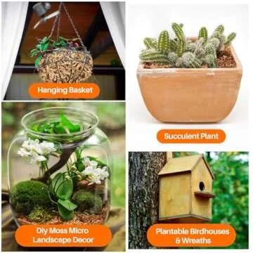 Sukh Sphagnum Moss for Potting Plants & Reptiles - 15oz