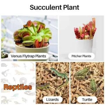 Sukh Sphagnum Moss for Potting Plants & Reptiles - 15oz