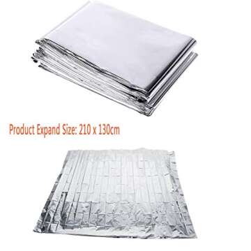 6 Pack High Silver Reflective Mylar Film, Garden Greenhouse Covering Foil Sheets Effectively Increase Plants Growth