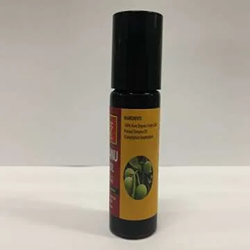 African Red Tea Tamanu Oil 1/3 oz Roll On Pure Cold Pressed Oil For Skin Nails Face Hair and Scars