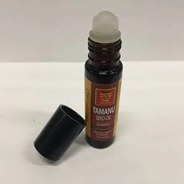 African Red Tea Tamanu Oil 1/3 oz Roll On Pure Cold Pressed Oil For Skin Nails Face Hair and Scars