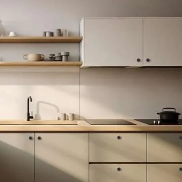 Ravinte 30 Pack Round Matte Black Knobs Knurled Single Hole Pulls Solid Black Kitchen Cabinet Hardware Handles for Drawers