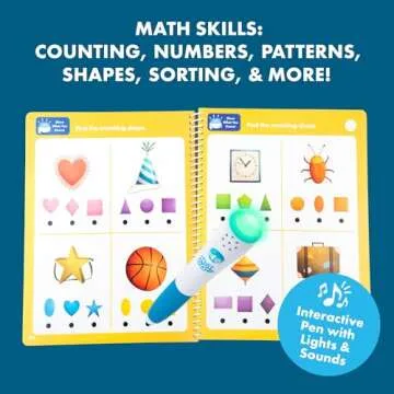 Hot Dots Pre-K Math Set - Fun Learning for Ages 3+