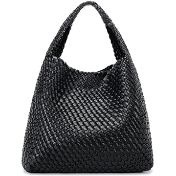 Queenoris Fashion Woven Purse - Stylish, Spacious, and Lightweight Shoulder Bag