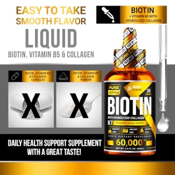Pure Research Biotin & Collagen Drops for Hair Growth