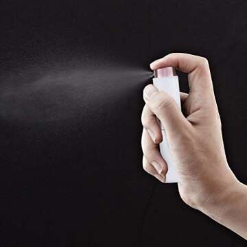 LISAPACK 8ML Atomizer Perfume Spray Bottle Set - Travel Essential, 3-Piece White Set