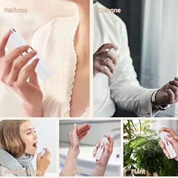 LISAPACK 8ML Travel Atomizer Perfume Spray Bottle Set