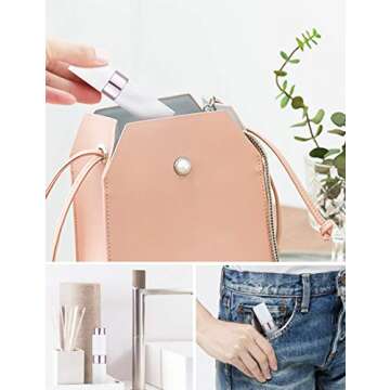 LISAPACK 8ML Travel Atomizer Perfume Spray Bottle Set