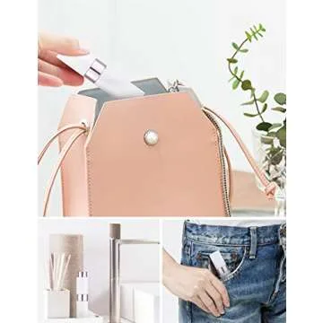 LISAPACK 8ML Travel Atomizer Perfume Spray Bottle Set