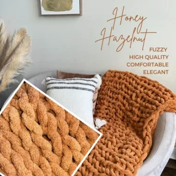 Kaffrey Luxury Chunky Knit Blanket - Soft and Cozy Throws