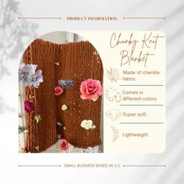 Kaffrey Luxury Chunky Knit Blanket - Soft and Cozy Throws