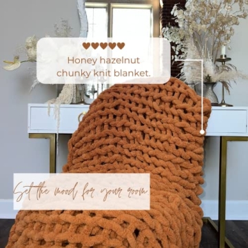 Kaffrey Luxury Chunky Knit Blanket - Soft and Cozy Throws
