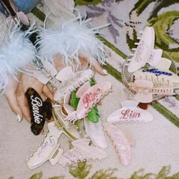 Customizable Personalized Hair Claw Clips for Women