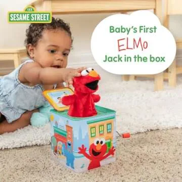 Elmo Sesame Street Toys Jack in the Box Baby Toy, Kid Elmo Toys for Toddlers 1-3, Developmental Toys...