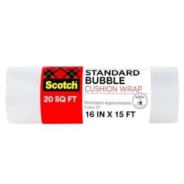 Premium Scotch Bubble Wrap 16"x15' - Ultimate Protection for Shipping & Storage