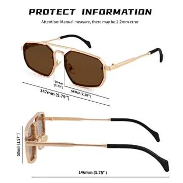 FEISEDY Small Sunglasses for Men & Women - UV400 Protection