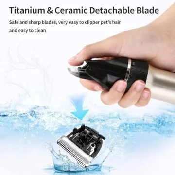 Low Noise Cordless Dog Grooming Clippers Rechargeable Pet Trimmer