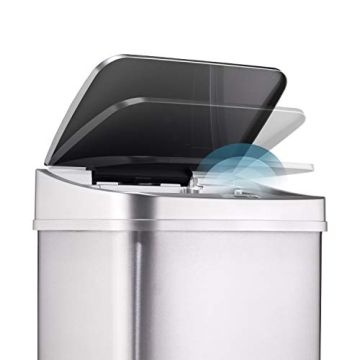 NINESTARS 13 Gallon Touchless Automatic Trash Can