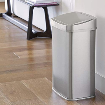 NINESTARS 13 Gallon Touchless Automatic Trash Can