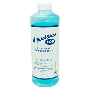 Aquasonic Ultrasound Gel - Acoustically Correct, 1-Liter with Dispenser Cap