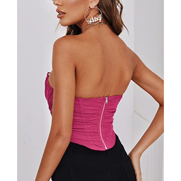 Stylish CORSKI Women Mesh Bustier Top for Every Occasion