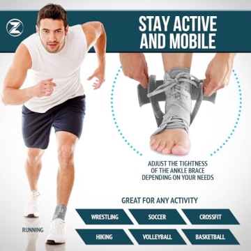 Z ATHLETICS Zenith Lace Up Ankle Brace - Medium Size