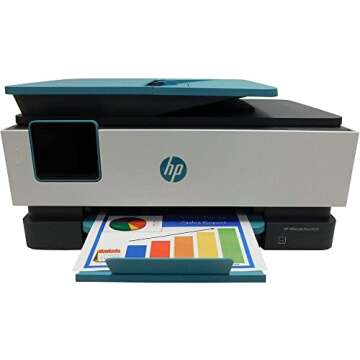 HP Officejet Pro 8028 All-in-One Printer Wireless Printer, Take control of Printing, Scanning, Copying, and Fax Jobs at Home and Office, Built-in Wifi via Mobile Device, Cloud-Based, 3UC64A (Renewed)