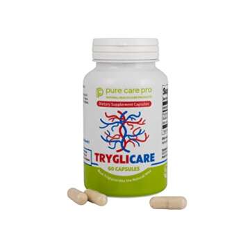 Pure Care Pro Tryglicare All-Natural Triglyceride Lowering Supplements for Maintaining Healthy Trigl...