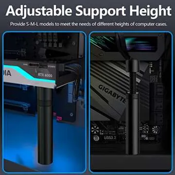 Oddtone Graphics Card GPU Support Bracket, Video Card Sag Holder Bracket, GPU Holder Anti Sag Stand, L
